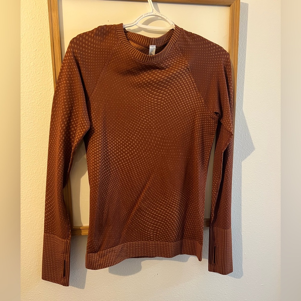 Lululemon Athletica Brown Long Sleeve Tee